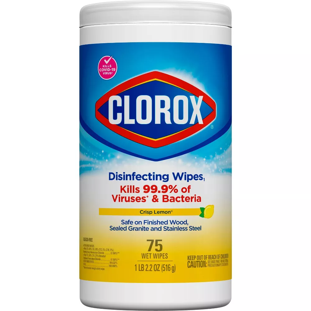 Clorox Disinfecting Wipes Bleach Free Cleaning Wipes, 75 Ct